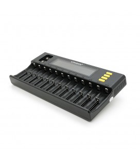 ЗУ універсальне Liitokala Lii-S12, 12+2 каналів, Ni-Mh/Li-ion/LiFePo4/крона, 220V/12V, LED+LCD, Box