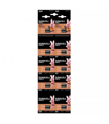 Батарейка лужна DURACELL LR03 (AAA) MN2400, 2*10шт у плакаті, ціна за плакат