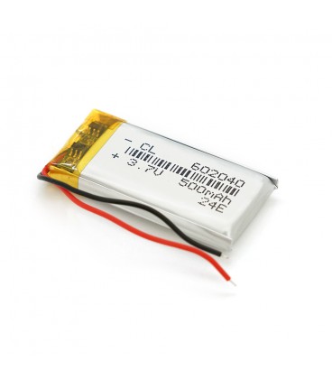 Литий-полимерный аккумулятор 6*20*40mm (Li-ion 3.7В 500мА·ч)