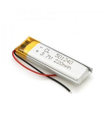 Літій-полімерний акумулятор 5*12*40mm (Li-ion 3.7В 220мА·год)