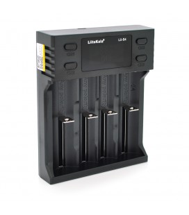 ЗУ універсальне Liitokala Lii-S4, 4 канали, LCD дисплей, підтримує Li-ion, Ni-MH та Ni-Cd AA (R6), ААA (R03), AAAA, С (R14)