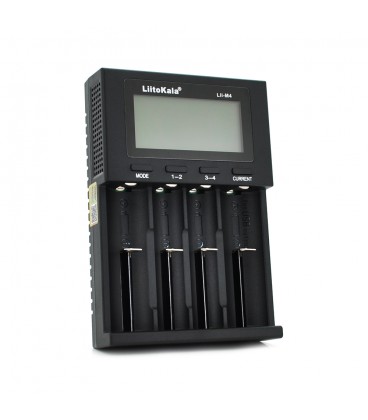 ЗУ універсальне Liitokala Lii-M4, 4 канали, 5V Type C, LED display, підтримує Li-ion, 3.7V/1.2V AA/AAA 18650/26650/16340/14500/1