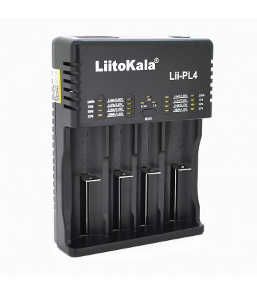 ЗУ універсальне Liitokala Lii-PL4, 4 канали, LED індикація, підтримує Li-ion, Ni-MH та Ni-Cd AA (R6), ААA (R03), AAAA, С (R14)