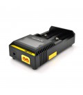 Зарядний пристрій універсальний Nitecore Digicharger D2, 2 канали, LCD дисплей, підтримує Li-ion, Ni-MH та Ni-Cd AA (R6), ААA (R