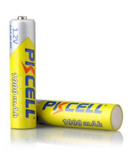 Акумулятор PKCELL 1.2V AAA 1000mAh NiMH Rechargeable Battery, 2 штуки у блістері ціна за блістер, Q12/144