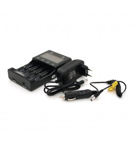 ЗУ універсальне Liitokala Lii-500S, СЗУ+АЗУ, 4 канали, LCD дисплей, підтримує Li-ion, Ni-MH та Ni-Cd AA (R6), ААA (R03), AAAA, С