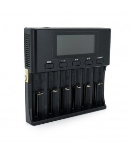 ЗУ універсальне Liitokala Lii-S6, АЗУ+СЗУ, 6 каналів, LCD дисплей, підтримує Li-ion, Ni-MH та Ni-Cd AA (R6), ААA (R03), AAAA, С 