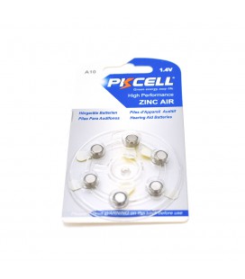 Батарейка повітряно цинкова PKCELL 1.4V ZA10, 6 штук у блістері, ціна за блістер, Q