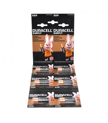 Батарейка лужна DURACELL LR03 (ААА) MN2400, 12шт в блістері, ціна за блістер