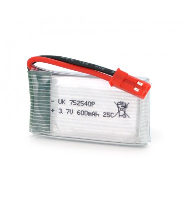 Акумулятор 8*25*40P 25C, 3.7V (600mAh), 2 контакти