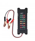 Тестер для акумуляторних батарей BM-410 + крокоділли, 12V, LED