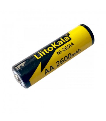 Аккумулятор LiitoKala Ni-26/AA 1.2V AA 2600mAh NiMH Rechargeable Battery, 4 штуки в shrink, цена за shrink