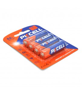 Батарейка лужна PKCELL 1.5V AA/LR6, 4 штуки у блістері ціна за блістер, Q12