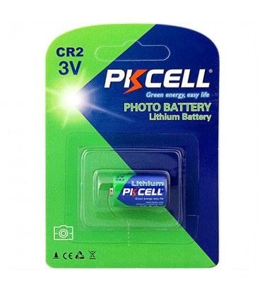 Батарейка літієва PKCELL 3V CR2 850mAh Lithium Manganese Battery ціна за блист, Q8/96