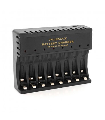 Зарядний пристрій універсальний PUJIMAX, 8 каналів, LED інд.