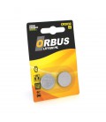 Батарейка літієва Orbus CR2032, 2 шт у блістері, ціна за блістер