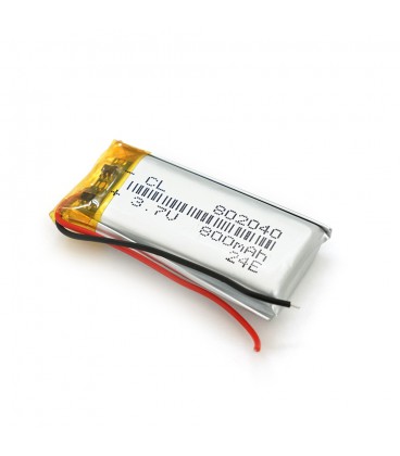 Літій-полімерний акумулятор 8*20*40mm (Li-ion 3.7В 800мА·год)
