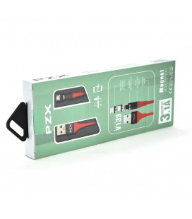 Кабель магнитный PZX V133, Micro-USB, 3.1A, Red, длина 1м, BOX