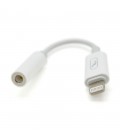Перехідник Lighting(M)  Jack 3.5mm(F), 5см, White, Box
