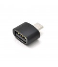 Перехідник YHL T3 USB2.0(AF) OTG  microUSB(M), Black, OEM
