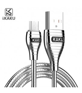 Кабель iKAKU ALLOY series for mirco, Silver, длина 1м, 2.8A, BOX