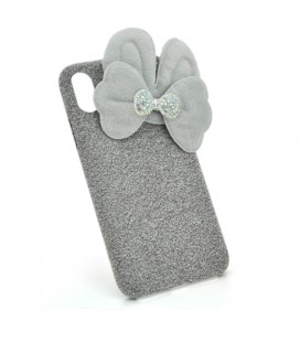 Накладка Пушистая Бантик iPhone 7 Plus/8 Plus