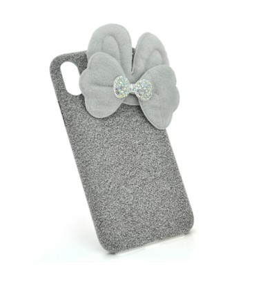 Накладка Пушистая Бантик iPhone 7 Plus/8 Plus