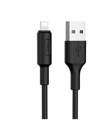 Кабель Hoco X25 Soarer, Lightning-USB, Black, довжина 1м, BOX