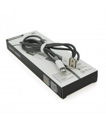 Кабель iKAKU KSC-723 GAOFEI smart charging cable for micro, Black, длина 1м, 2.4A, BOX