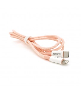 Кабель iKAKU KSC-723 GAOFEI PD20W smart fast charging cable (Type-C to Lightning), Pink, длина 1м, BOX