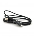 Кабель USB 2.0 (AM/Miсro 5 pin) 1,0 м, чорний, ОЕМ, Q250