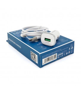 Набор BOROFONE BZ12A АЗУ 1xUSB+ кабель Type-C, QC 3.0A, 1м, White, Box