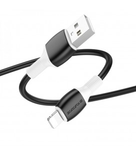 Кабель Borofone BX84, Lighting-USB, 2.4A, довжина 1м, Black, BOX