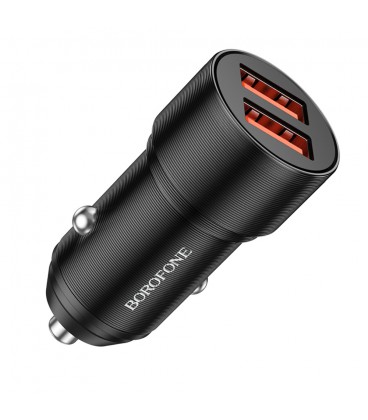 Набір BOROFONE BZ19 АЗУ 2хUSB + кабель Lighting, 2.4A, Black, Box