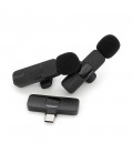 Петличний бездротовий мікрофон BOYA BY-MW3(2шт), роз'єм Type-C, вбудований акумулятор 80 mAh, Black, Box