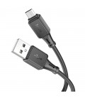 Кабель Hoco X101 Silicone, Micro-C-USB, 2,4А, довжина 1м, Black, BOX
