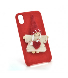 Накладка Angel пушистая iPhone 6/6s red