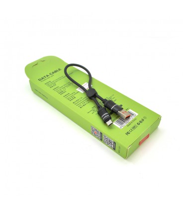 Кабель iKAKU KSC-351 XUNDIAN series for micro, Black, довжина 0,25м, 5А, BOX