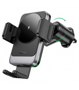 Автоутримувач HOCO HW13+ Wireless Charging 15W, кріплення на решітку, затискач 50-90мм, Black, Box