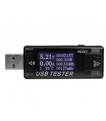 USB тестер Keweisi KWS-MX17 напруги (4-30V) та струму (0-5A), Black