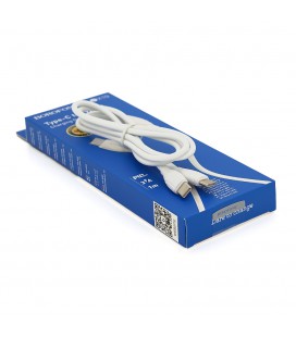 Кабель Borofone BX19, Type-C-Type-C, 3A, длина 1м, White, BOX