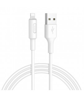 Кабель Hoco X25 Soarer, Lightning-USB, White, длина 1м, BOX