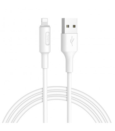 Кабель Hoco X25 Soarer, Lightning-USB, White, длина 1м, BOX