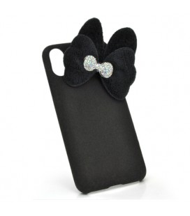 Накладка Пушистая Бантик iPhone 7 Plus/8 Plus