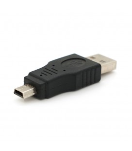 Перехідник USB1.1(F)  miniUSB(M), Black, Пакет