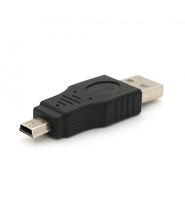 Перехідник USB1.1(F)  miniUSB(M), Black, Пакет