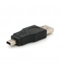 Перехідник USB1.1(F)  miniUSB(M), Black, Пакет