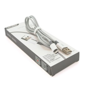 Кабель iKAKU KSC-723 GAOFEI smart charging cable for micro, Gray, довжина 1м, 2.4A, BOX