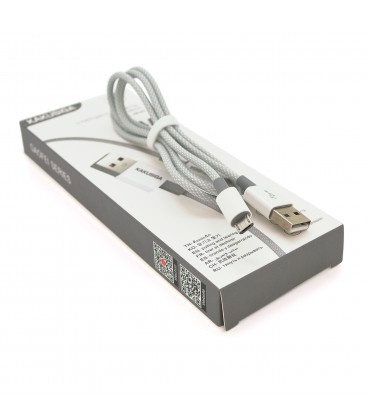 Кабель iKAKU KSC-723 GAOFEI smart charging cable for micro, Gray, довжина 1м, 2.4A, BOX