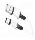 Кабель Borofone BX84, Type-C-USB, 3A, довжина 1м, White, BOX